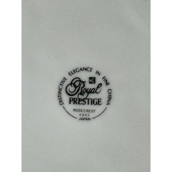 Vintage Royal Prestige 4953 Elegant  “rose Crest” (1) 10  1/4” Dinner Plate - Picture 10 of 11